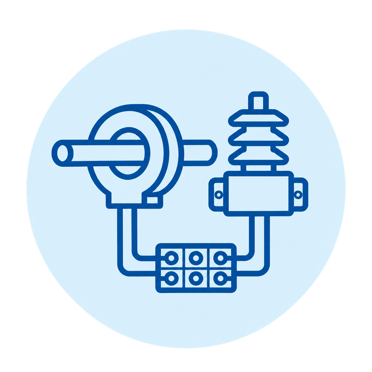 Current transformer, potential transformer, and protection wiring